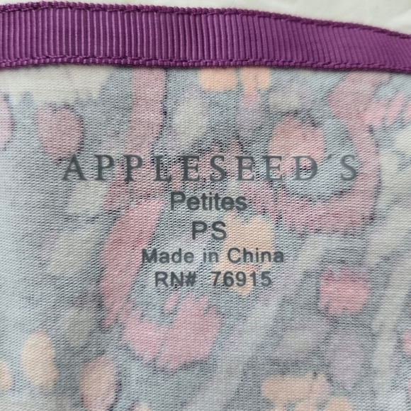 Appleseed's Prima Cotton Batik Paisley Tee. Size Petite Small. New without tags. - Picture 8 of 8